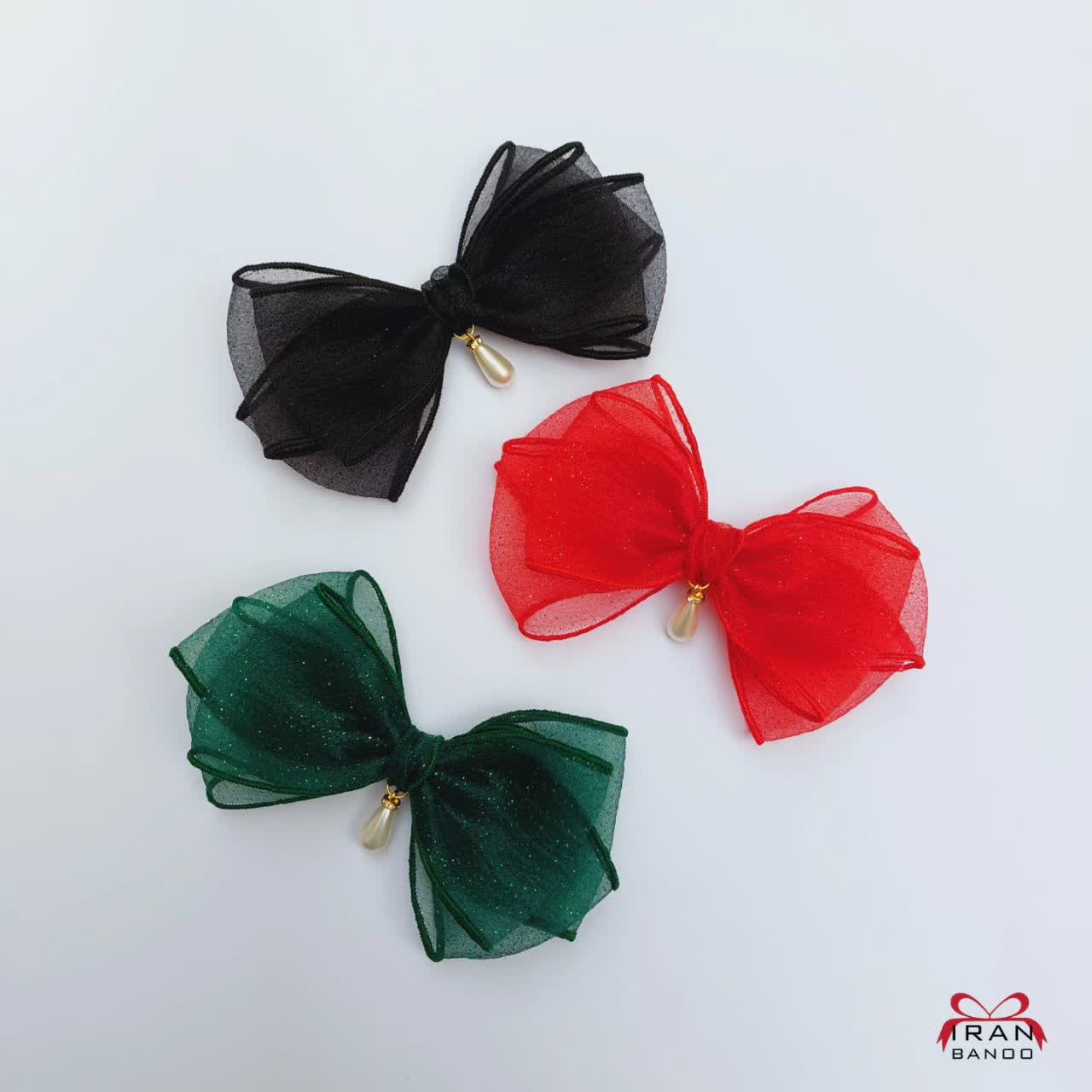 گیره فرانسوی پاپیون حریر شاین دار