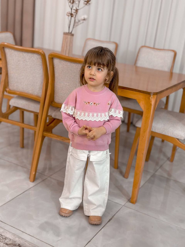 بلوز دورس گلدوزی شده با گیپور